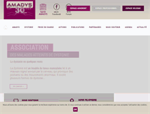 Tablet Screenshot of amadys.fr